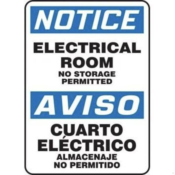 Accuform BILINGUAL OSHA NOTICE Safety Sign SBMELC808VP SBMELC808VP - main